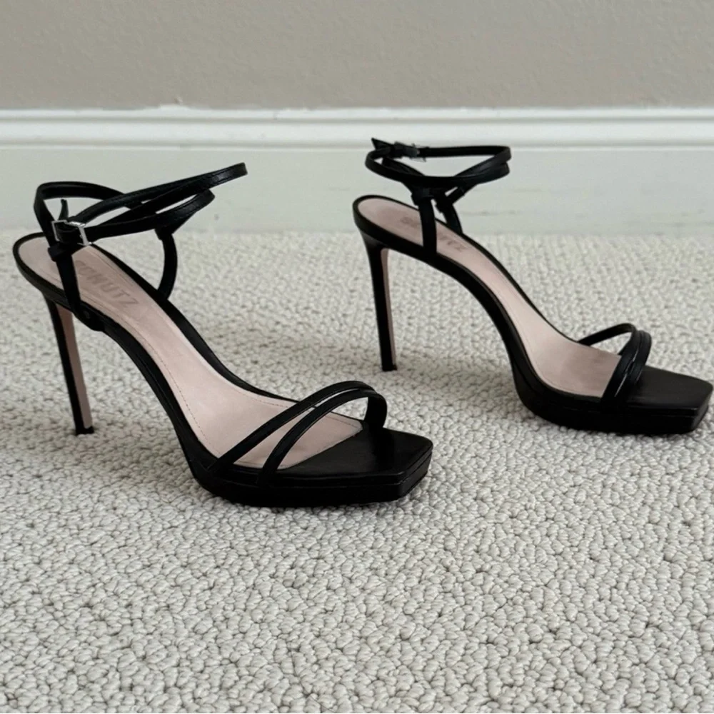 SCHUTZ Black Strappy Heels - Picture 4 of 13